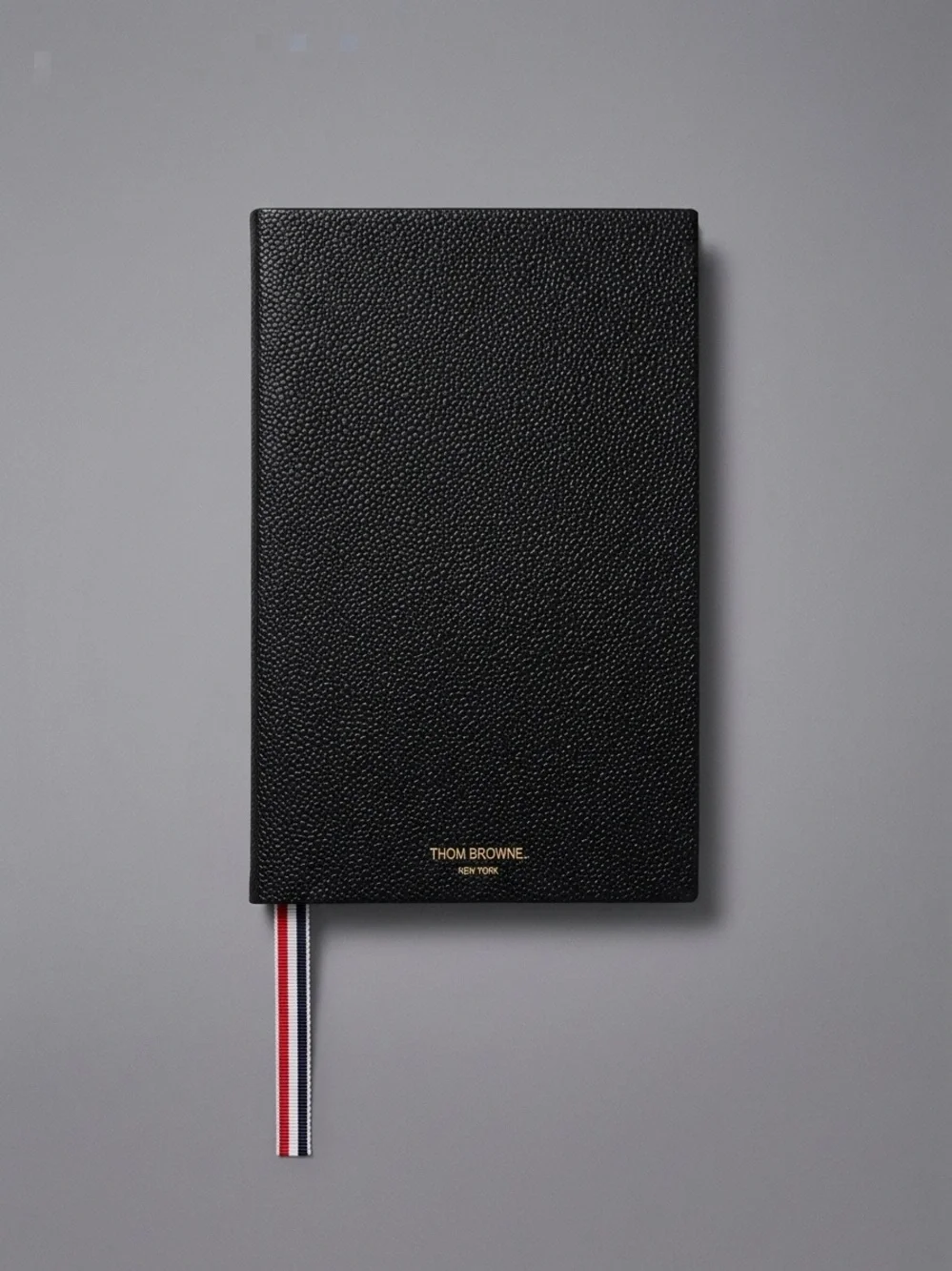 Thom Browne Black Pebbled Leather Notebook